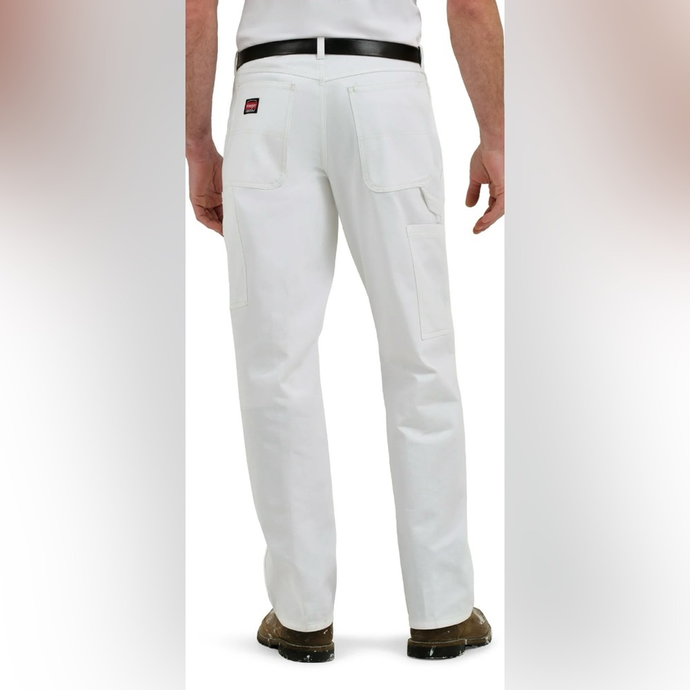 Men's White Wrangler Workwear Pants Size 44.